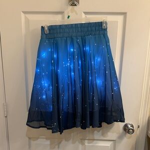 Women's Blue Starry Night Skirt